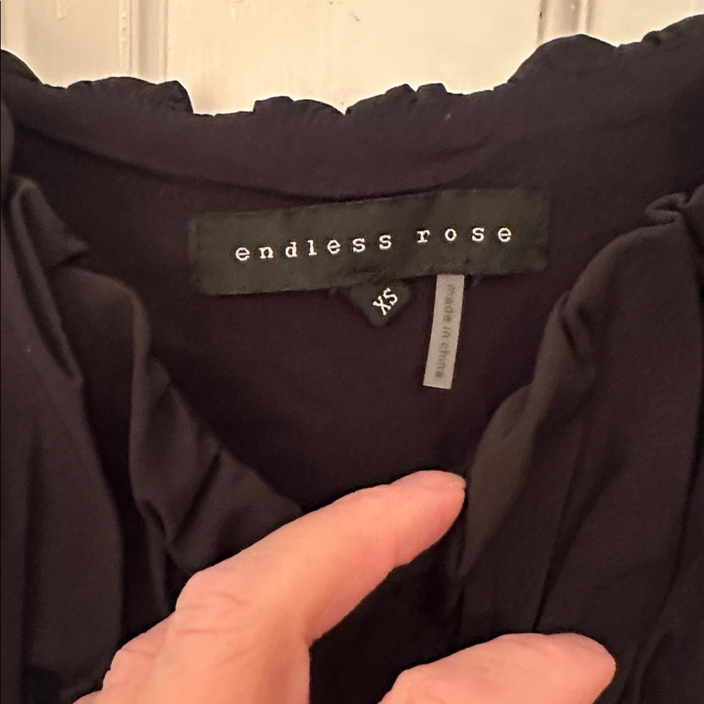 Endless Rose Black Tiered Dress size‎ XS EUC - Picture 2 of 4